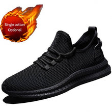 Load image into Gallery viewer, Men Sneakers Black Mesh Breathable Running Sport Shoes Male Lace Up Non-slip Men Low Athletic Sneakers Casual Men Shoes
