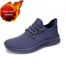 Load image into Gallery viewer, Men Sneakers Black Mesh Breathable Running Sport Shoes Male Lace Up Non-slip Men Low Athletic Sneakers Casual Men Shoes

