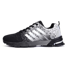 Load image into Gallery viewer, Fashion Sneakers Men Lace-up Running Shoes Breathable Flyknit Women Sneaker Non-slip Wearable Casual Sports Shoes Lovers Size 47
