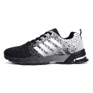 Fashion Sneakers Men Lace-up Running Shoes Breathable Flyknit Women Sneaker Non-slip Wearable Casual Sports Shoes Lovers Size 47