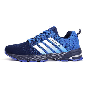 Fashion Sneakers Men Lace-up Running Shoes Breathable Flyknit Women Sneaker Non-slip Wearable Casual Sports Shoes Lovers Size 47