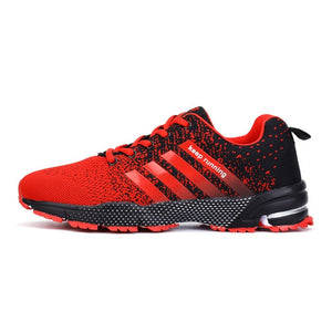 Fashion Sneakers Men Lace-up Running Shoes Breathable Flyknit Women Sneaker Non-slip Wearable Casual Sports Shoes Lovers Size 47